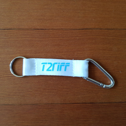 T2RIFF Schlüsselanhänger - weiss/blau
