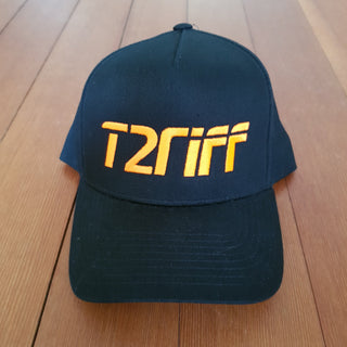 T2RIFF Cap schwarz/orange