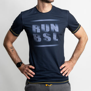 T2RIFF T-Shirt BSL Run S Männer - blau