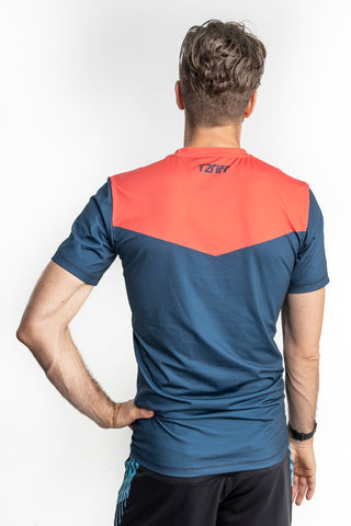 T2RIFF T-Shirt BENI Männer- blau/coral